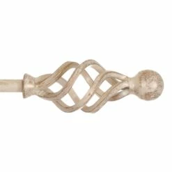 12mm Cage & Ball Finial In Old Ivory