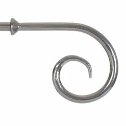 12mm Crook Finial In Mercury