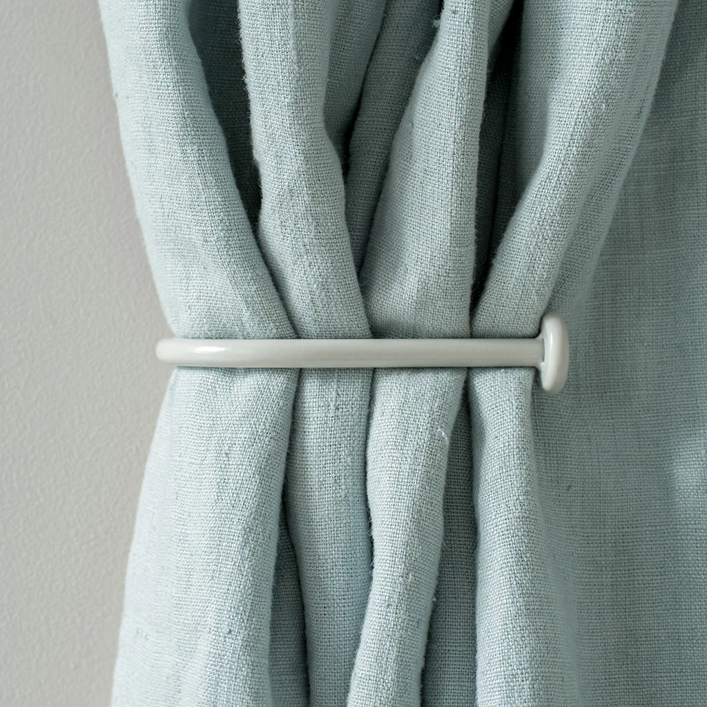 Small Button Holdback In Clay 4 Small Button Holdback In Clay - Image 2