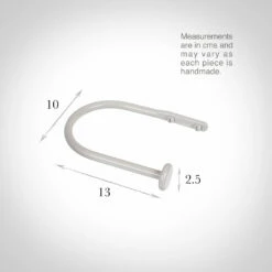 Small Button Holdback In Clay 7 Small Button Holdback In Clay -Jim Lawrence Sales 637aacl 13