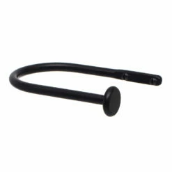 Small Button Holdback In Matt Black