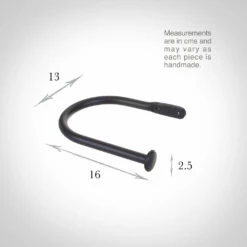 Large Button Holdback In Matt Black 7 Large Button Holdback In Matt Black -Jim Lawrence Sales 637amb 13