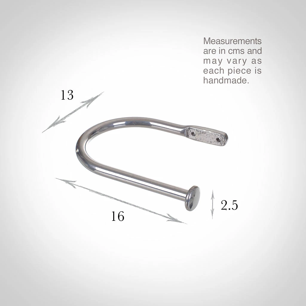 Large Button Holdback In Mercury 5 Large Button Holdback In Mercury - Image 3