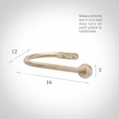 Large Cannonball Holdback In Old Ivory -Jim Lawrence Sales 637boi 13