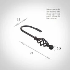 Large Cage & Ball Holdback In Beeswax 7 Large Cage & Ball Holdback In Beeswax -Jim Lawrence Sales 637cbw 13