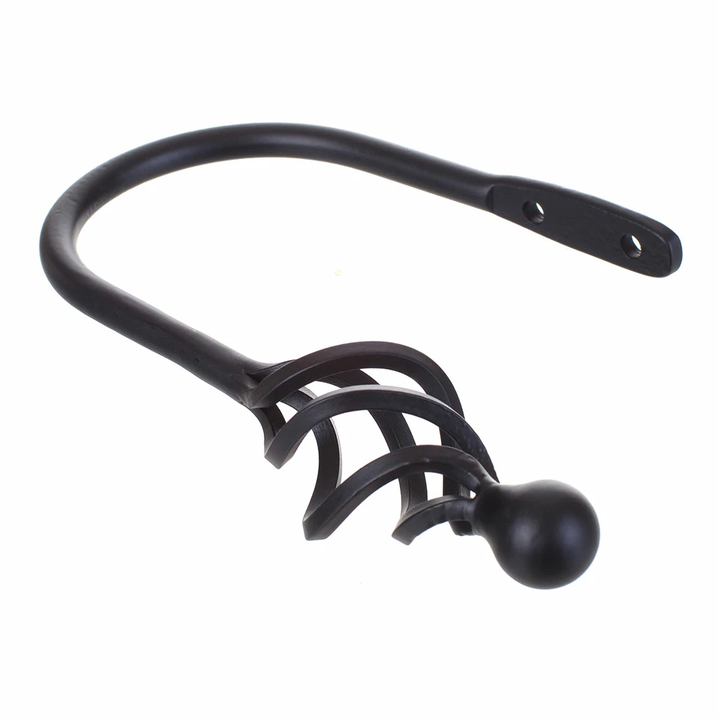 Small Cage & Ball Holdback In Matt Black 3 Small Cage & Ball Holdback In Matt Black