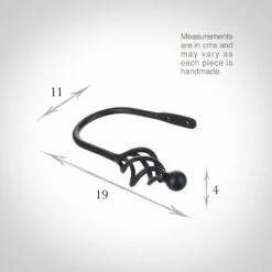 Small Cage & Ball Holdback In Matt Black 8 Small Cage & Ball Holdback In Matt Black -Jim Lawrence Sales 637ccmb 13