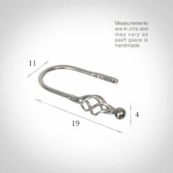 Small Cage & Ball Holdback In Mercury -Jim Lawrence Sales 637ccme 13