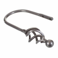 Small Cage & Ball Holdback In Polished