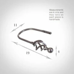 Small Cage & Ball Holdback In Polished 7 Small Cage & Ball Holdback In Polished -Jim Lawrence Sales 637ccpo 13