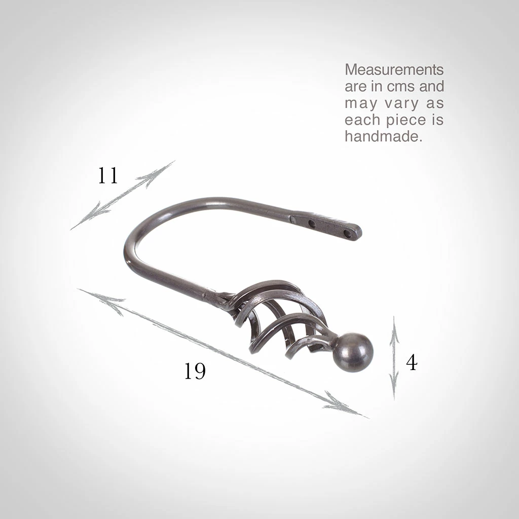 Small Cage & Ball Holdback In Polished 5 Small Cage & Ball Holdback In Polished - Image 3