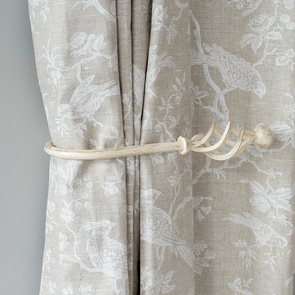 Large Cage & Ball Holdback In Old Ivory 4 Large Cage & Ball Holdback In Old Ivory - Image 2