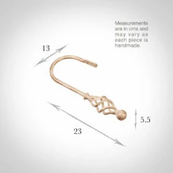 Large Cage & Ball Holdback In Old Ivory 7 Large Cage & Ball Holdback In Old Ivory -Jim Lawrence Sales 637coi 13