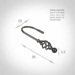 Large Cage & Ball Holdback In Polished 7 Large Cage & Ball Holdback In Polished -Jim Lawrence Sales 637cpo 13
