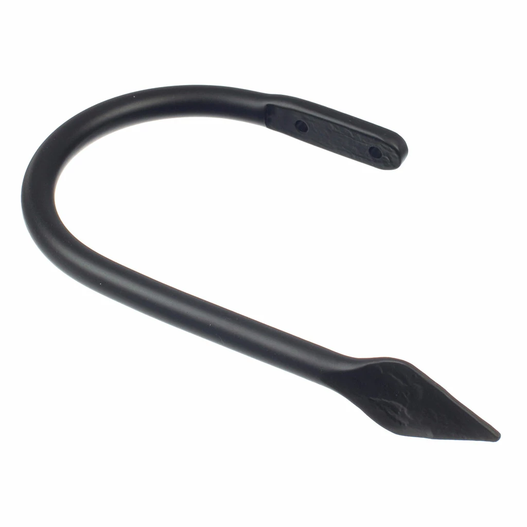 Large Spear Holdback In Matt Black 3 Large Spear Holdback In Matt Black