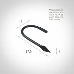 Large Spear Holdback In Matt Black 7 Large Spear Holdback In Matt Black -Jim Lawrence Sales 637dmb 13