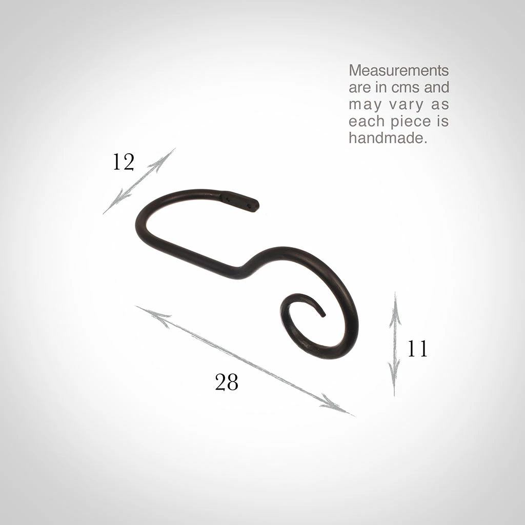 Large Bishop's Crook Holdback (Right Side) In Beeswax 5 Large Bishop's Crook Holdback (Right Side) In Beeswax - Image 3