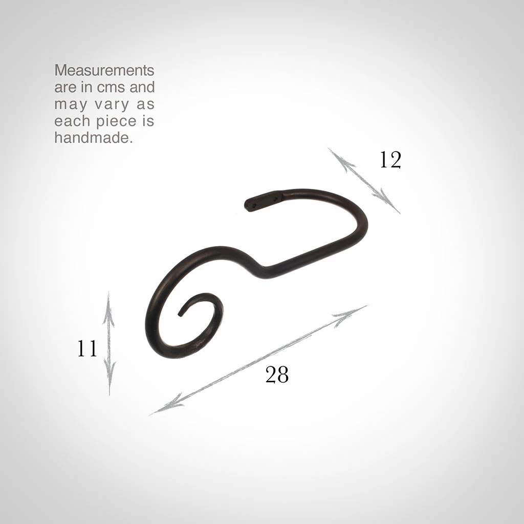 Large Bishop's Crook Holdback (Left Side) In Beeswax 5 Large Bishop's Crook Holdback (Left Side) In Beeswax - Image 3
