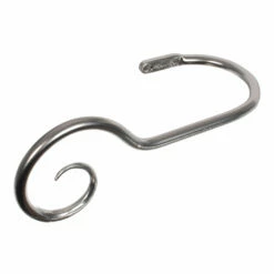 Large Bishop's Crook Holdback (Left Side) In Mercury