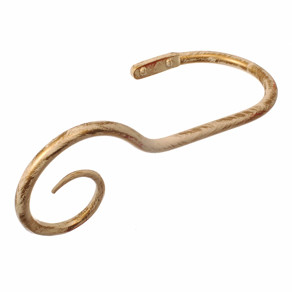 Large Bishop's Crook Holdback (Left Side) In Old Ivory 3 Large Bishop's Crook Holdback (Left Side) In Old Ivory