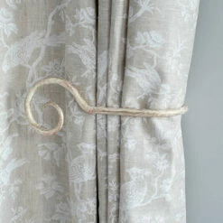 Large Bishop's Crook Holdback (Left Side) In Old Ivory 6 Large Bishop's Crook Holdback (Left Side) In Old Ivory -Jim Lawrence Sales 637floi 12