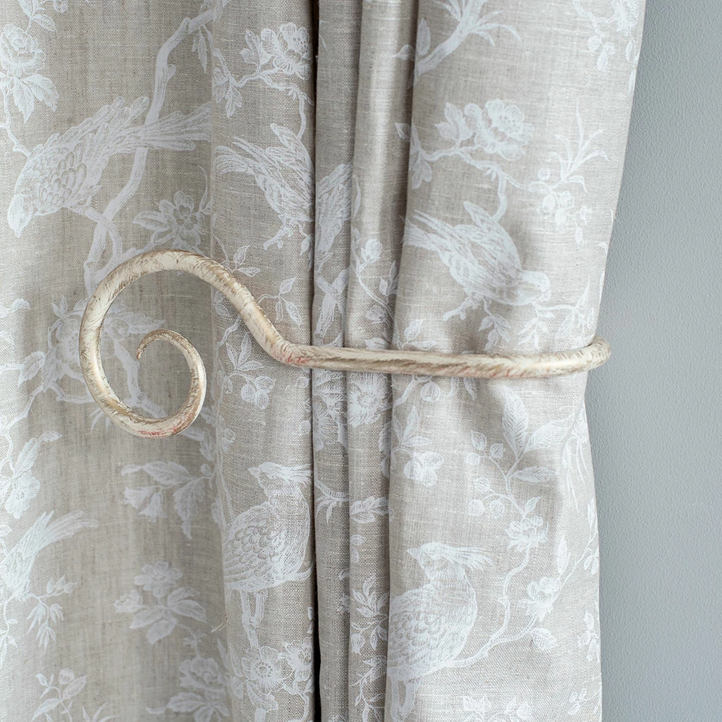 Large Bishop's Crook Holdback (Left Side) In Old Ivory 4 Large Bishop's Crook Holdback (Left Side) In Old Ivory - Image 2