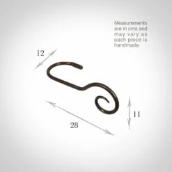 Large Bishop's Crook Holdback (Right Side) In Polished 7 Large Bishop's Crook Holdback (Right Side) In Polished -Jim Lawrence Sales 637fpo 13