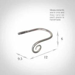 Small Crook Holdback (Left Side) In Mercury -Jim Lawrence Sales 637gglme 13