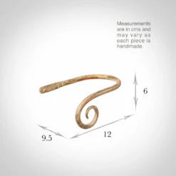 Small Crook Holdback (Left Side) In Old Ivory -Jim Lawrence Sales 637ggloi 13