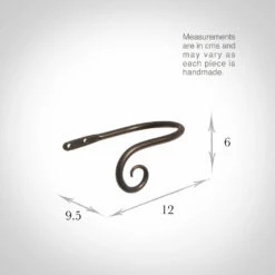 Small Crook Holdback (Left Side) In Polished -Jim Lawrence Sales 637gglpo 13