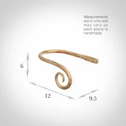 Small Crook Holdback (Right Side) In Old Ivory -Jim Lawrence Sales 637ggoi 13