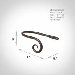 Small Crook Holdback (Right Side) In Polished 7 Small Crook Holdback (Right Side) In Polished -Jim Lawrence Sales 637ggpo 13