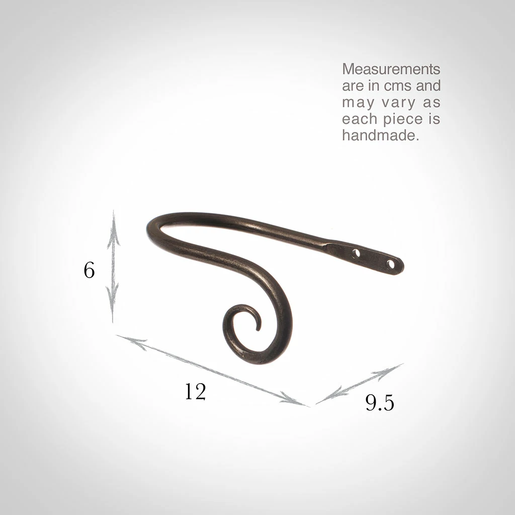 Small Crook Holdback (Right Side) In Polished 5 Small Crook Holdback (Right Side) In Polished - Image 3