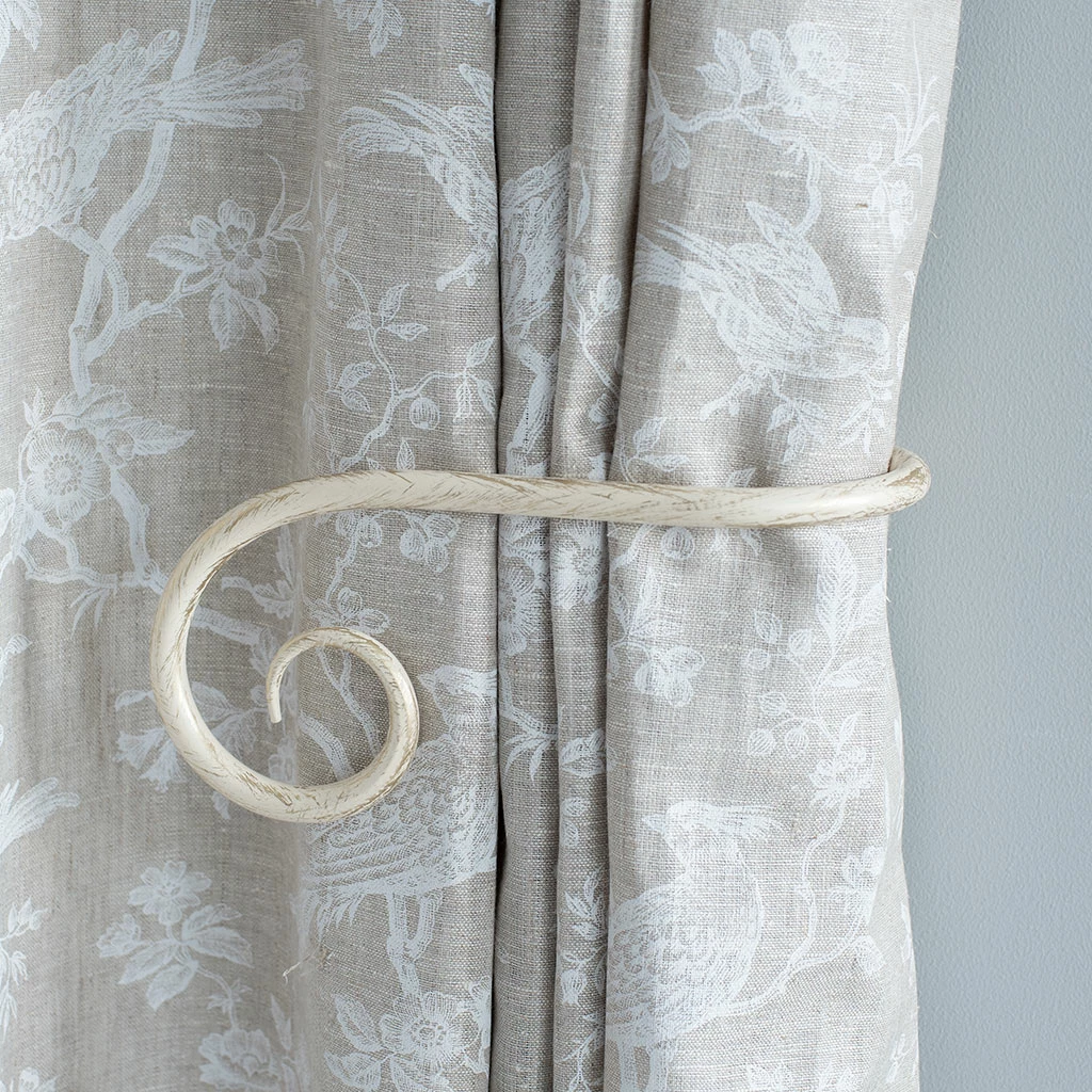 Large Crook Holdback (Left Side) In Old Ivory 4 Large Crook Holdback (Left Side) In Old Ivory - Image 2