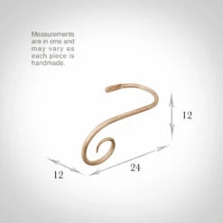 Large Crook Holdback (Left Side) In Old Ivory 7 Large Crook Holdback (Left Side) In Old Ivory -Jim Lawrence Sales 637gloi 13