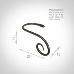 Large Crook Holdback (Right Side) In Polished -Jim Lawrence Sales 637gpo 13