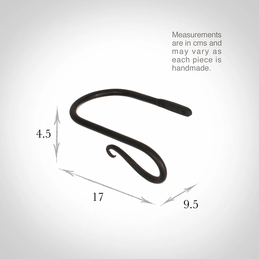Small Shepherd's Crook Holdback (Right Side) In Beeswax 5 Small Shepherd's Crook Holdback (Right Side) In Beeswax - Image 3