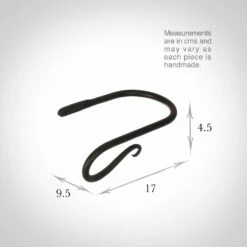 Small Shepherd's Crook Holdback (Left Side) In Beeswax 7 Small Shepherd's Crook Holdback (Left Side) In Beeswax -Jim Lawrence Sales 637jjlbw 13