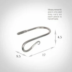 Small Shepherd's Crook Holdback (Left Side) In Mercury 7 Small Shepherd's Crook Holdback (Left Side) In Mercury -Jim Lawrence Sales 637jjlme 13