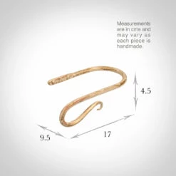 Small Shepherd's Crook Holdback (Left Side) In Old Ivory 7 Small Shepherd's Crook Holdback (Left Side) In Old Ivory -Jim Lawrence Sales 637jjloi 13