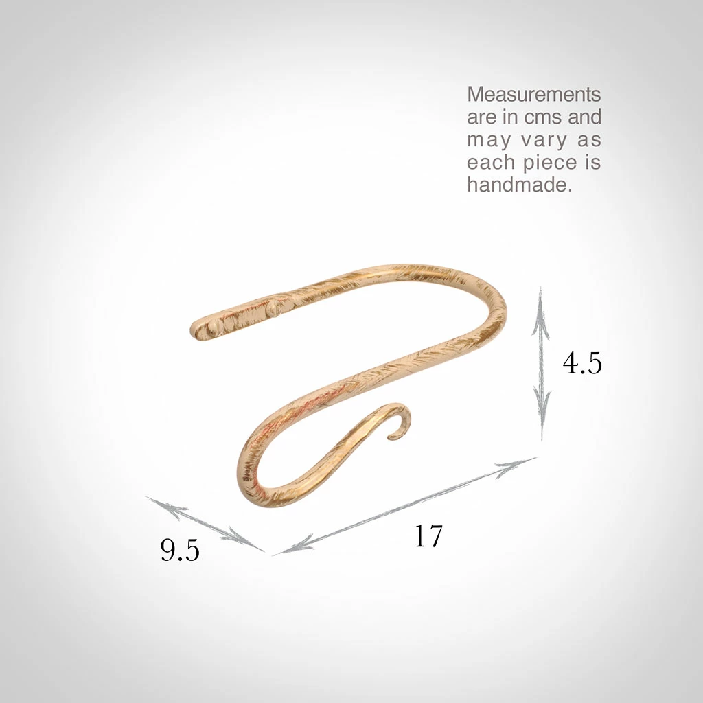 Small Shepherd's Crook Holdback (Left Side) In Old Ivory 5 Small Shepherd's Crook Holdback (Left Side) In Old Ivory - Image 3