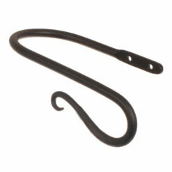 Small Shepherd's Crook Holdback (Right Side) In Matt Black