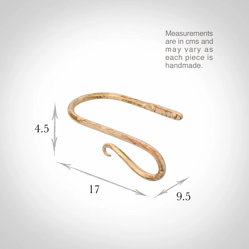 Small Shepherd's Crook Holdback (Right Side) In Old Ivory 5 Small Shepherd's Crook Holdback (Right Side) In Old Ivory - Image 3