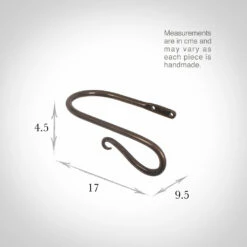 Small Shepherd's Crook Holdback (Right Side) In Polished 7 Small Shepherd's Crook Holdback (Right Side) In Polished -Jim Lawrence Sales 637jjpo 13