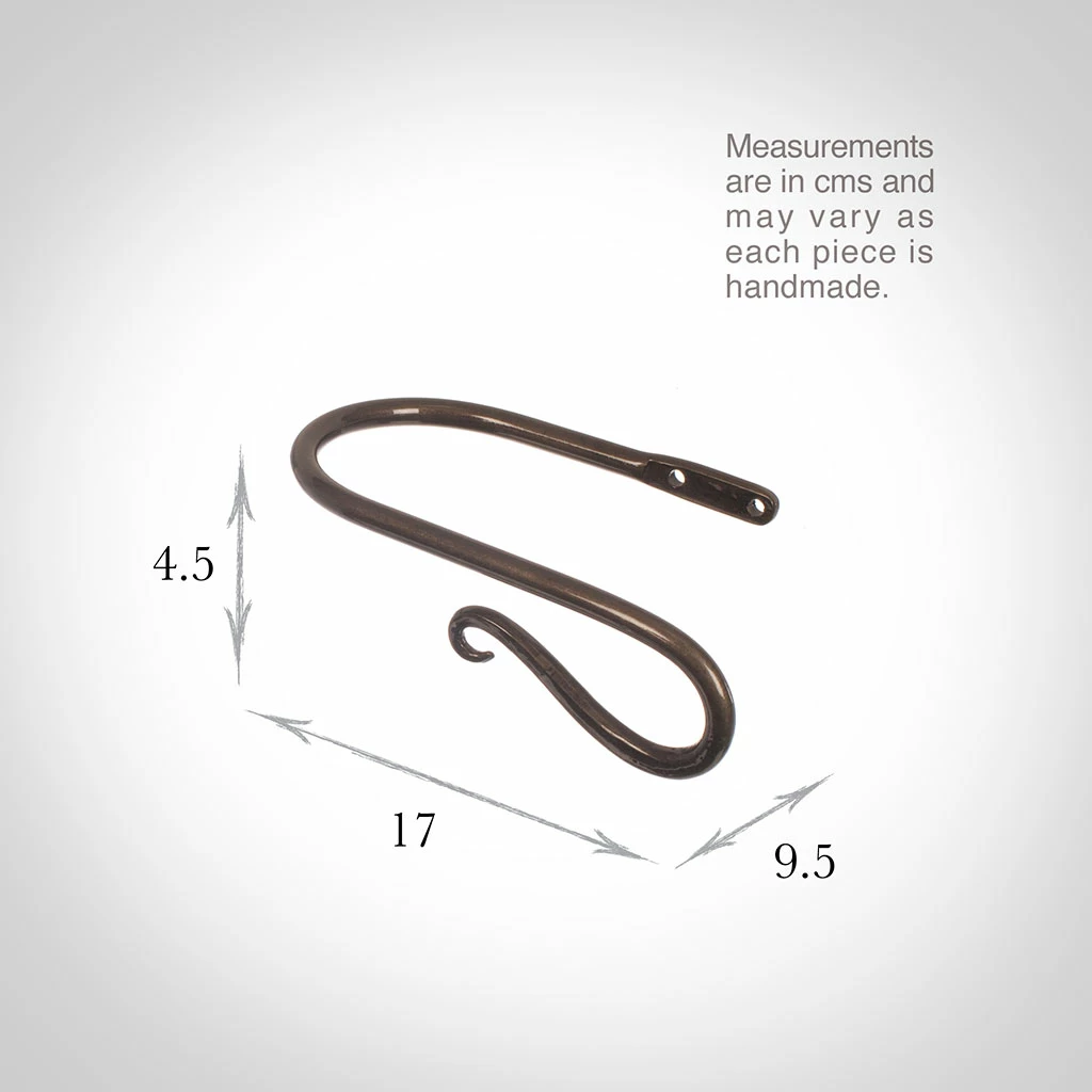 Small Shepherd's Crook Holdback (Right Side) In Polished 5 Small Shepherd's Crook Holdback (Right Side) In Polished - Image 3
