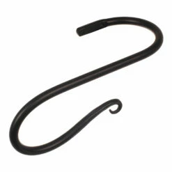 Large Shepherd's Crook Holdback (Left Side) In Matt Black