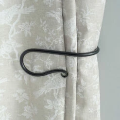 Large Shepherd's Crook Holdback (Left Side) In Matt Black 9 Large Shepherd's Crook Holdback (Left Side) In Matt Black -Jim Lawrence Sales 637jlmb 12 1