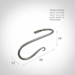 Large Shepherd's Crook Holdback (Left Side) In Polished -Jim Lawrence Sales 637jlpo 13