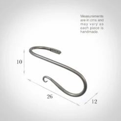 Large Shepherd's Crook Holdback (Right Side) In Polished 7 Large Shepherd's Crook Holdback (Right Side) In Polished -Jim Lawrence Sales 637jpo 13