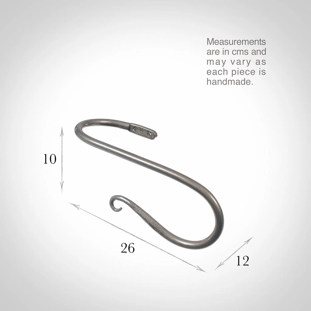 Large Shepherd's Crook Holdback (Right Side) In Polished 5 Large Shepherd's Crook Holdback (Right Side) In Polished - Image 3
